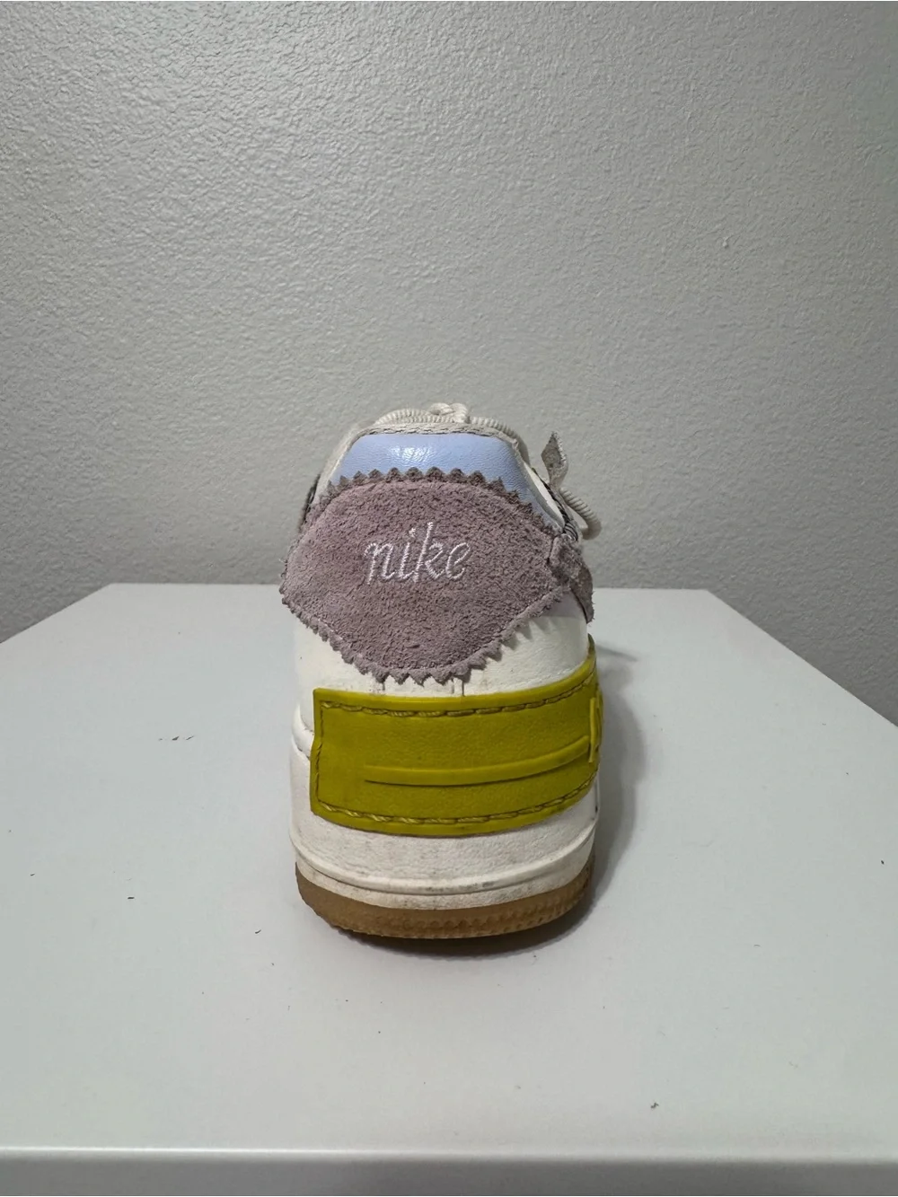 Nike Multicolor Patchwork Sneakers - White, Yellow, Pink, Gray, Black